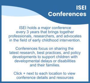 ISEI Conferences - ISEI - International Society on Early Intervention