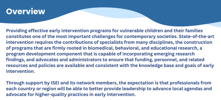 About Us - ISEI - International Society on Early Intervention
